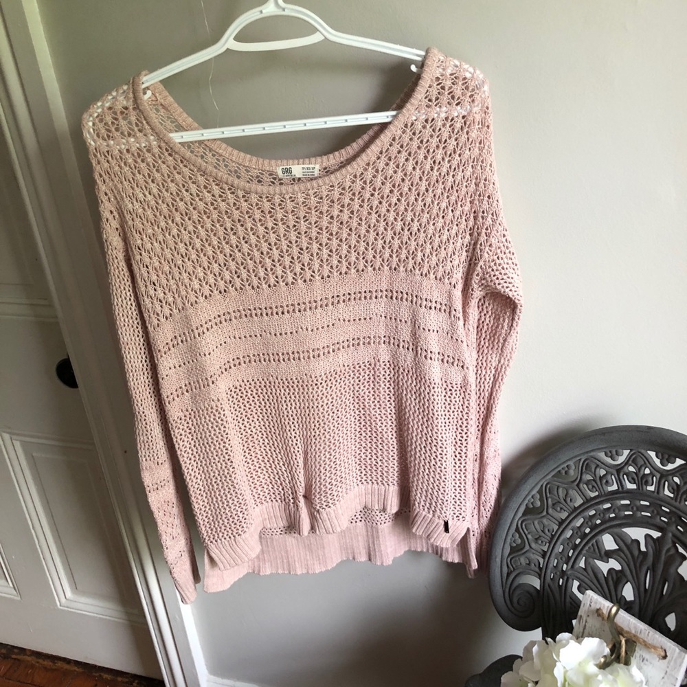 Knitted Pink Garage Sweater